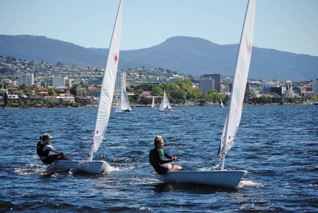 Many girls competed in the Laser Radial class - The Showdown 2011 © Rob Cruse